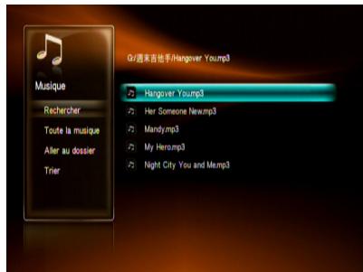ASUS O!PLAY HD2 DONGLE WI-FI - Pour lancer la lecture d'un fichier audio : - 2
