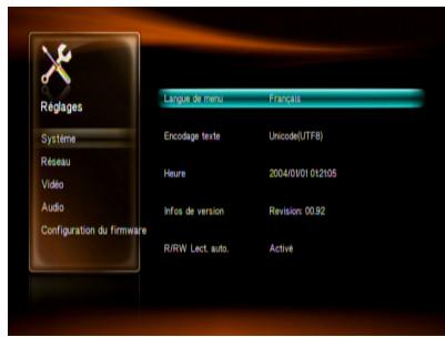ASUS O!PLAY HD2 DONGLE WI-FI - Pour configurer les paramètres du système : - 1