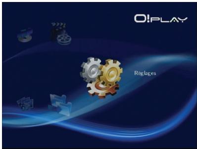 ASUS O!PLAY HDP-R1 - Pour configurer les paramètres du système : - 1