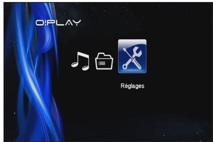 ASUS O!PLAY MINI,  O!PLAY MINI PLUS - Pour configurer les paramètres du système : - 1