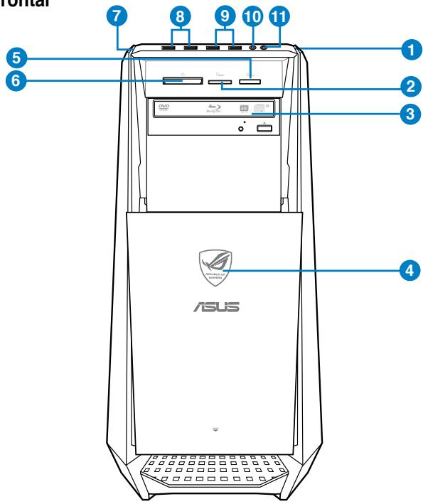 ASUS TYTAN CG8480-FR017S - Painel frontal - 1