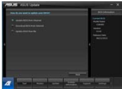 ASUS TYTAN CG8480-FR017S - Updating the BIOS through the Internet To update the BIOS through the Internet: - 1
