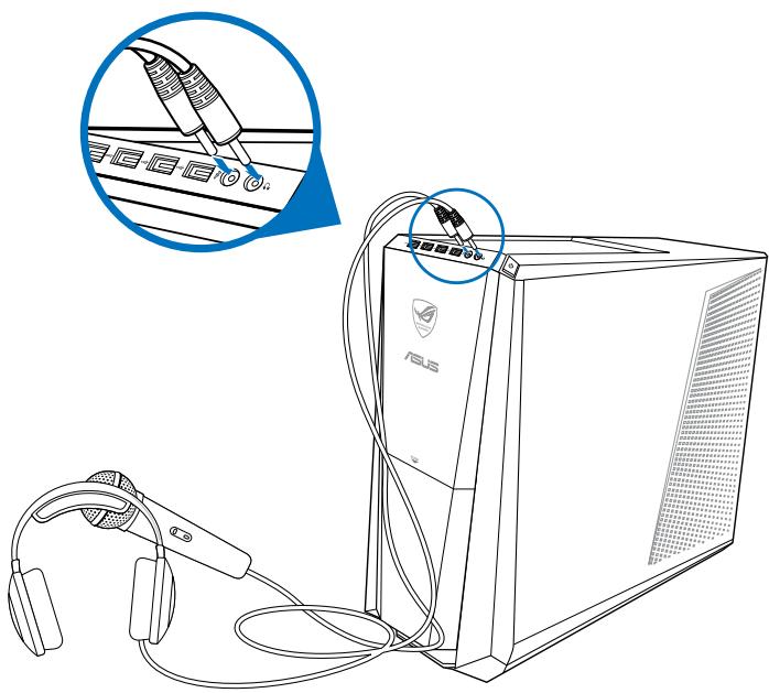 ASUS TYTAN CG8480-FR017S - Connector un microphone ou un système de haut-parleurs - 1