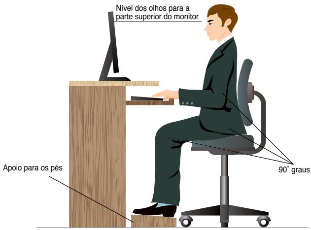 ASUS TYTAN CG8480-FR017S - Postura adequada ao utiliser o seu PC de Secretária - 1