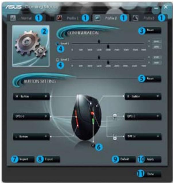 ASUS TYTAN CG8480-FR017S - Menú principal - 1