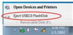ASUS TYTAN CG8480-FR017S - Para remover um dispositivo de armazenamento USB: - 1