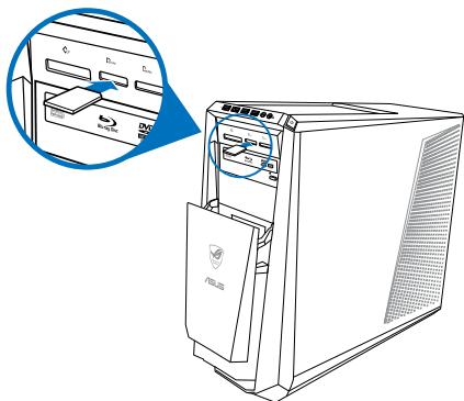 ASUS TYTAN CG8480-FR017S - Using the memory card reader - 1