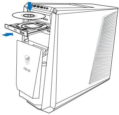 ASUS TYTAN CG8480-FR017S - Using the optical drive - 2