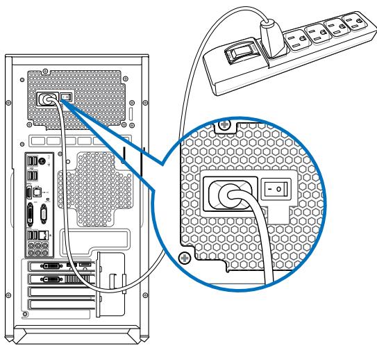 ASUS TYTAN CG8480-FR017S - Ligar o cabo de alimentacao - 1
