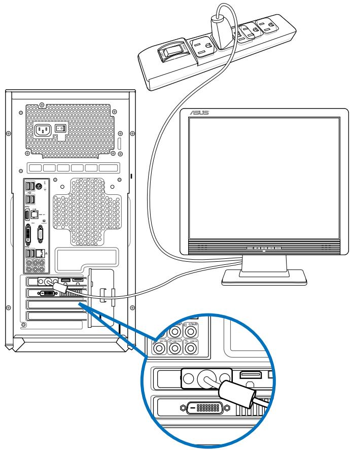 ASUS TYTAN CG8480-FR017S - So verbinden Sie einen externen Monitor mit der ASUS Grafikkarte: - 2