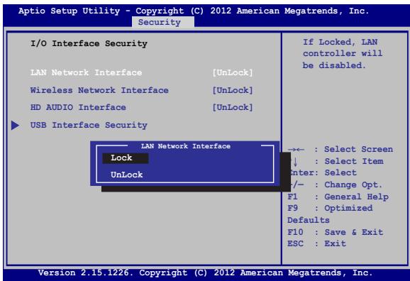 ASUS X550CC-XX200H - I/O Interface Security (Sécurité des interfaces d'E/S) - 1