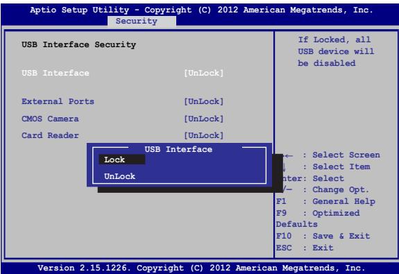 ASUS X550CC-XX200H - USB Interface Security (Sécurité de l'interface USB) - 1