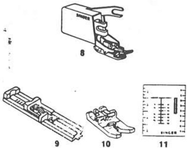 SINGER 740 - Accessoires de la machine - 2