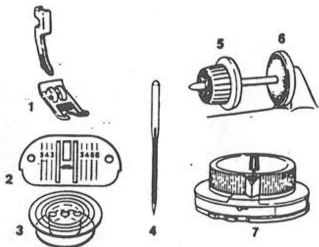 SINGER 740 - Accessoires de la machine - 1