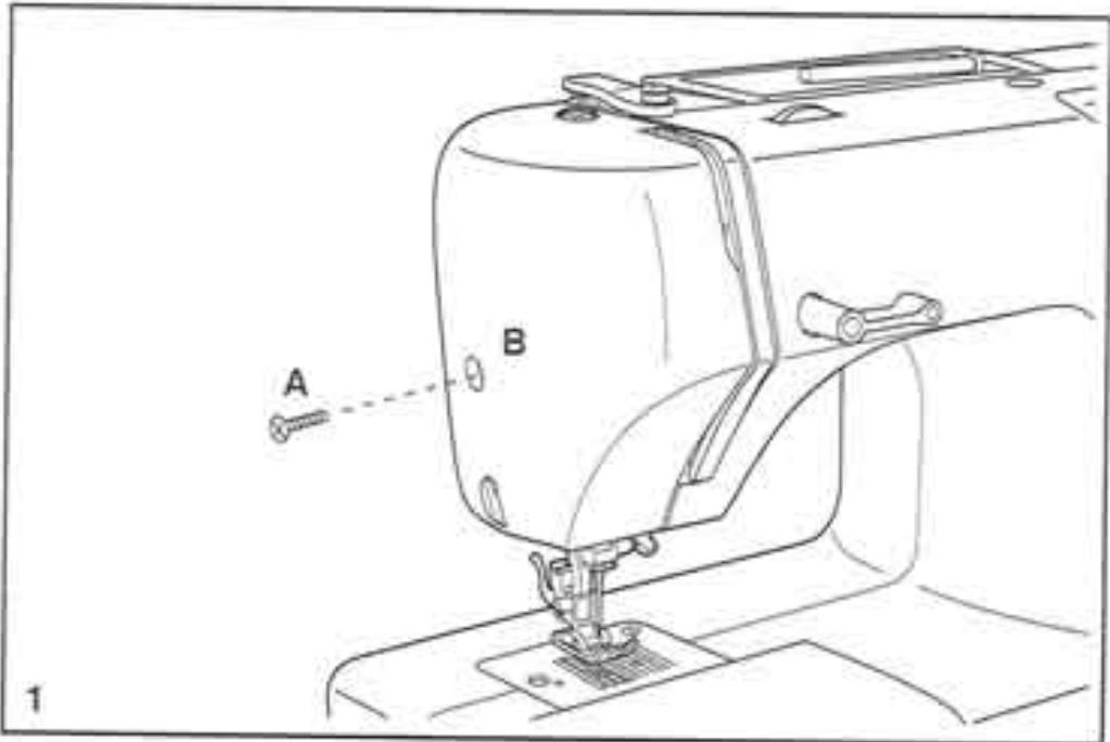 SINGER 155 - Changement de l'ampoule - 1
