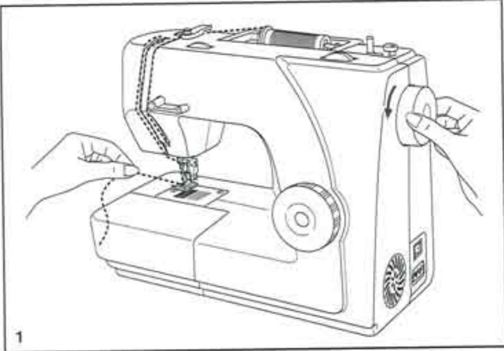 SINGER 155 - Pour remonter le fil de canette - 1