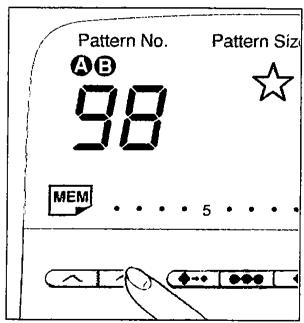 SINGER SYMPHONIE 500 - Equilibrage d'un motif - 1