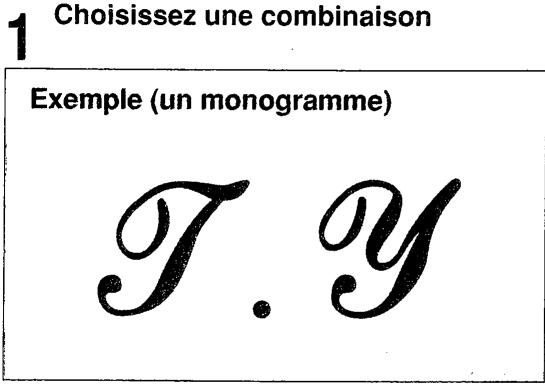 SINGER SYMPHONIE 500 - Comment combiner les motifs - 1
