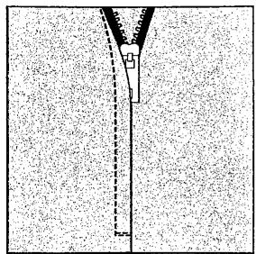 SINGER SYMPHONIE 500 - Pose de fermeture à glissière - 1