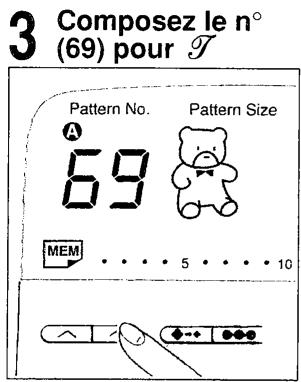 SINGER SYMPHONIE 500 - Comment combiner les motifs - 3