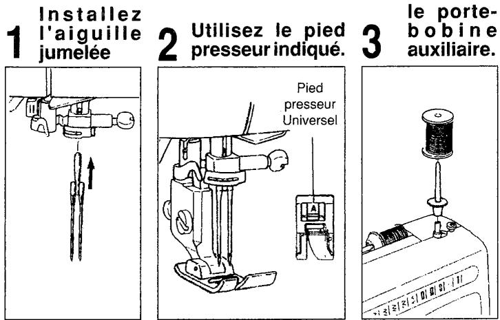 SINGER SYMPHONIE 500 - Couture à l'aiguille jumelée (option) - 2