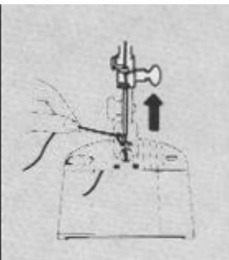 SINGER 367 - Pour faire remonter le fil de la canette : - 2