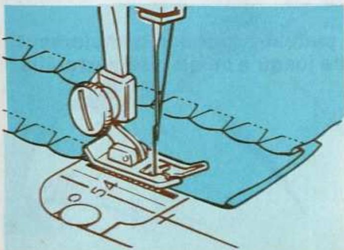 SINGER STARLET 496 - Utilisations du point caché - 5