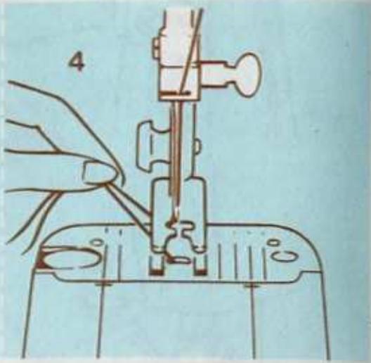 SINGER STARLET 496 - Pour faire remonter le fil de canette - 4