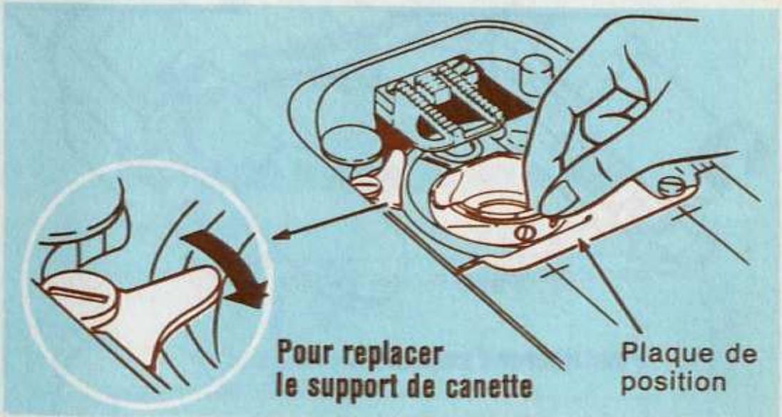 SINGER STARLET 496 - Pour enlever et replacer le support de canette - 2