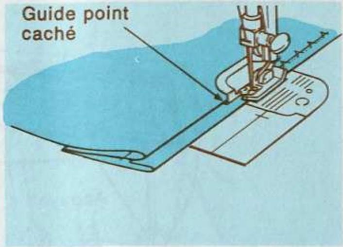SINGER STARLET 496 - Utilisations du point caché - 2