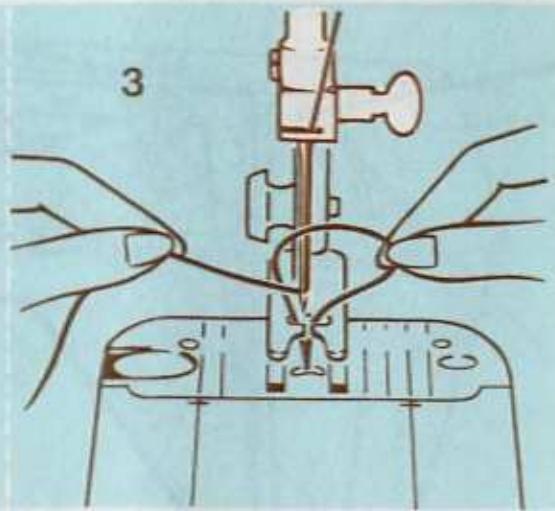 SINGER STARLET 496 - Pour faire remonter le fil de canette - 3