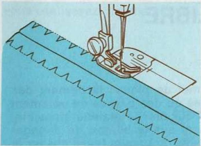 SINGER STARLET 496 - Utilisations du point caché - 3