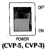 YAMAHA CVP-7 - Enclenchez l'interrupteur POWER. - 2