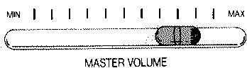 YAMAHA CVP-7 - Ajustez la commande MASTER VOLUME. - 1