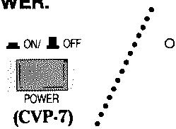 YAMAHA CVP-7 - Enclenchez l'interrupteur POWER. - 1