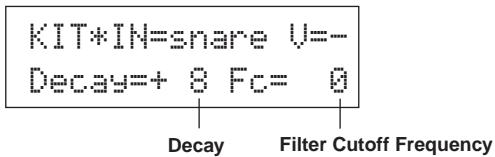 YAMAHA DTXPRESSI3 - Try Changing the Decay (the length of time it takes for the voice to fade) - 1