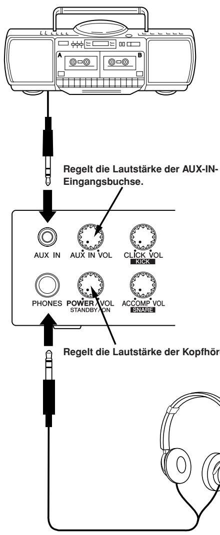 YAMAHA DTXPRESSI3 - ■ Anschluß von CD-Player usw. (Buchse AUX IN) - 1