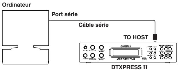 YAMAHA DTXPRESSII - Connexion directe via le port TO HOST. - 1