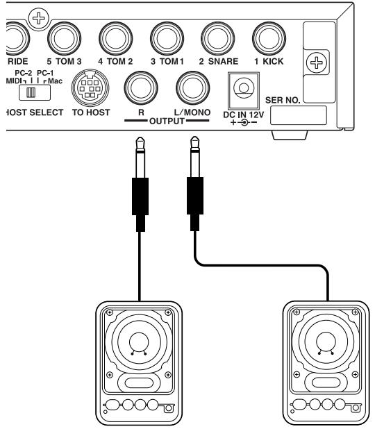 YAMAHA DTXPRESSII - - Utilisation de baffles actifs - 1