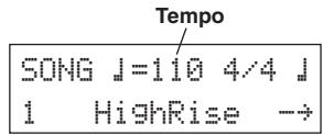 YAMAHA DTXPRESSII - Change the Song's Tempo - 1