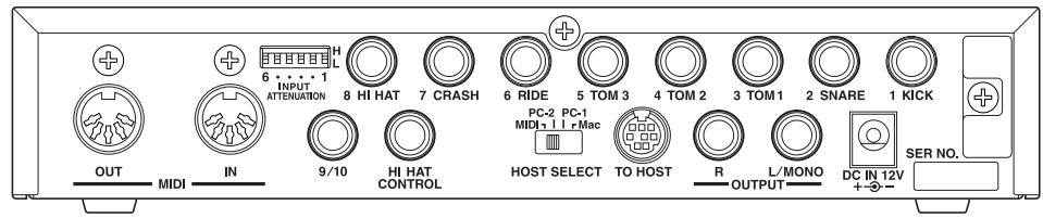 YAMAHA DTXPRESSII - Connecting the pads - 2