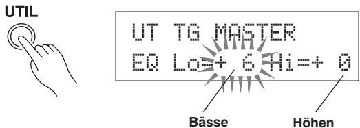 YAMAHA DTXPRESSII - Ändern Sie den Klang des Audiosignals. - 1