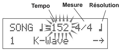 YAMAHA DTXPRESSIII - 1-1. Tempo du métronome - 2