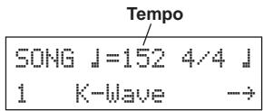 YAMAHA DTXPRESSIII - Songtempoändern - 1