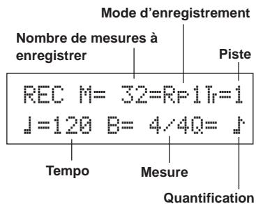 YAMAHA DTXPRESSIII - Réglage des modalités d'enregistrement - 2