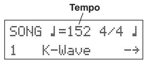 YAMAHA DTXPRESSIII - Change the Song's Tempo - 1