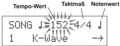 YAMAHA DTXPRESSIII - 1-1. Metronomtempo wahlen - 2