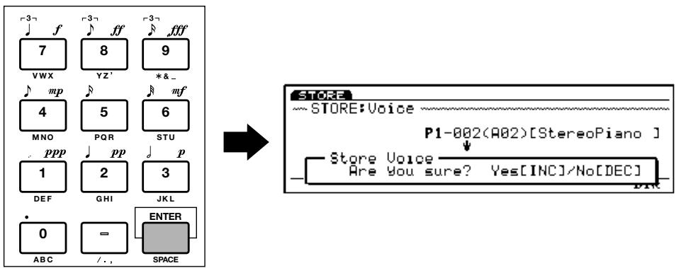 YAMAHA EX7 - Appuyez sur [ENTER] pour valider - 1
