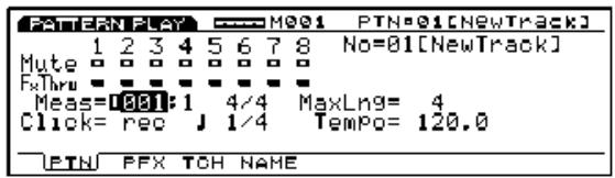 YAMAHA EX7 - Mode Pattern (de figure) - 1