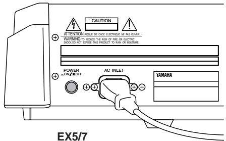 YAMAHA EX7 - Initialisation du système - 4